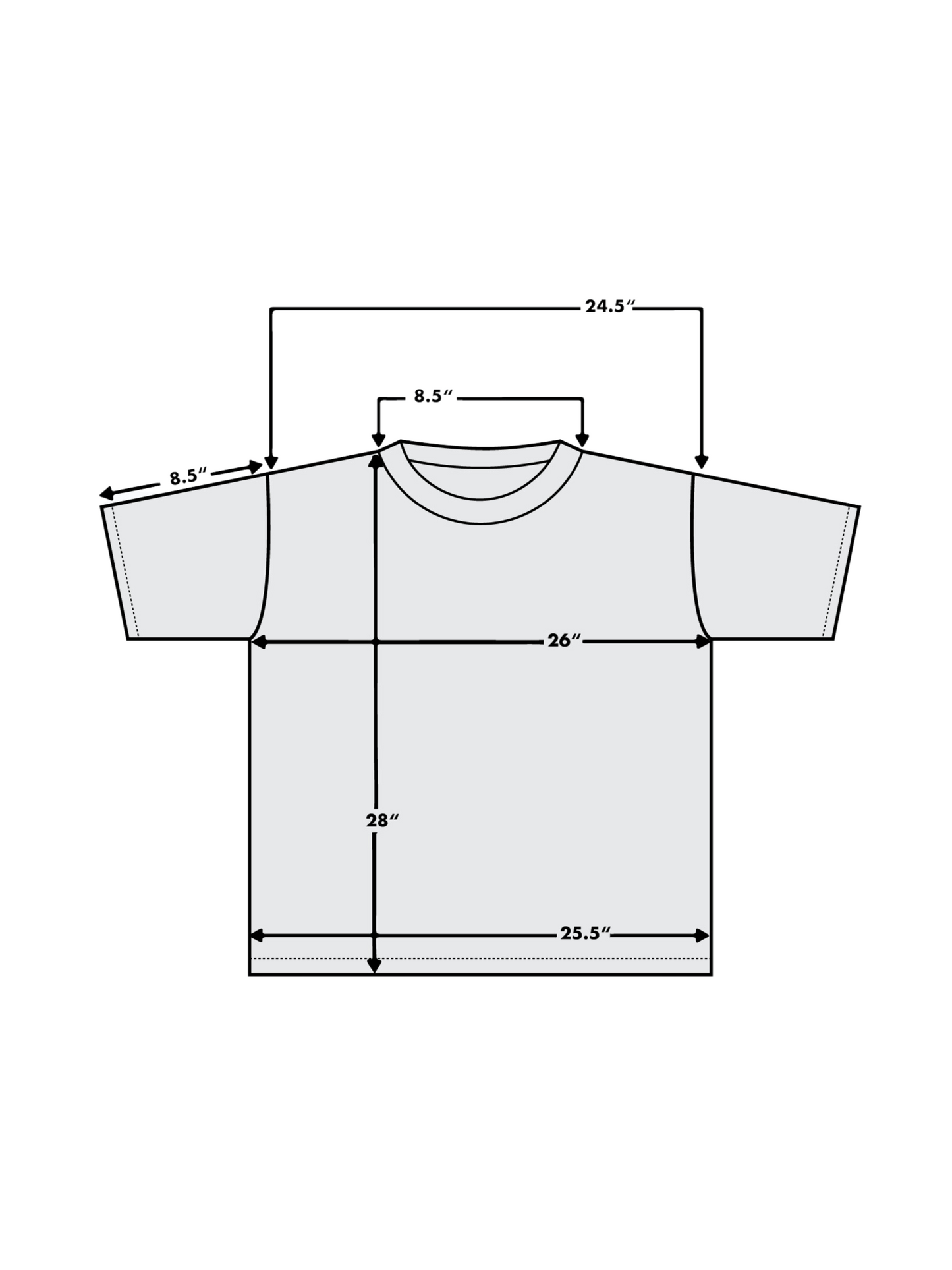 Multi Color Tee (L-XL)