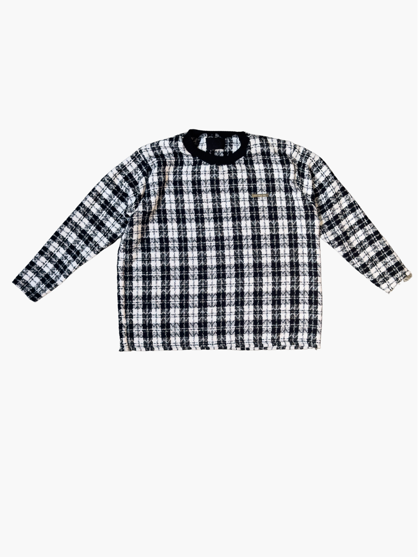 Checkerboard Pattern Longsleeve  (Boxy Fit)