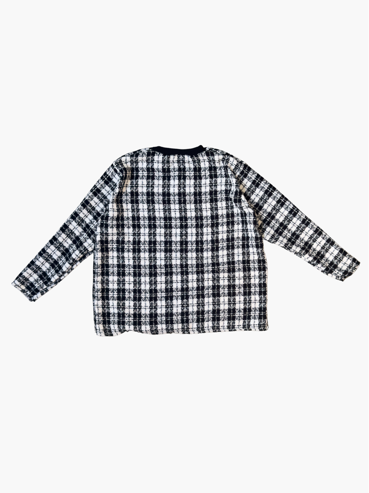 Checkerboard Pattern Longsleeve  (Boxy Fit)