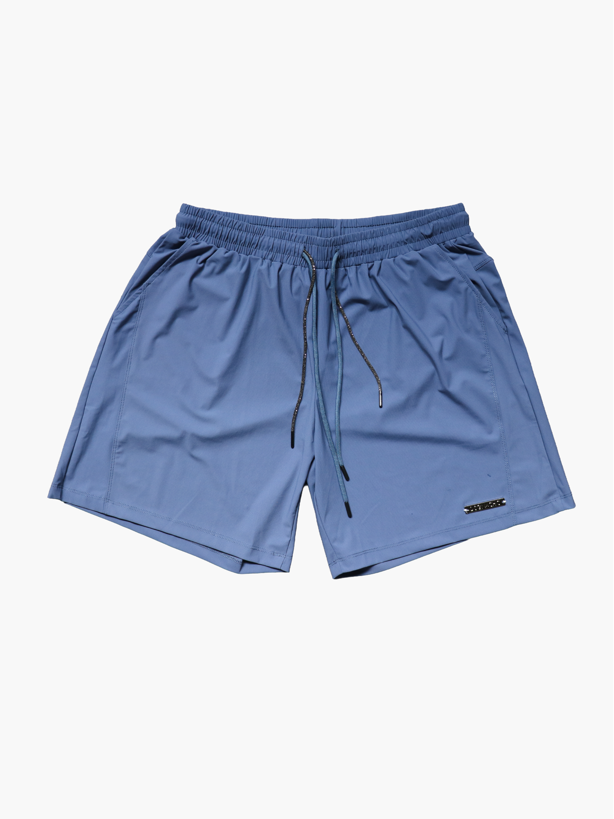 DSGNXCHC-Drawstring Shorts (Gray Navy)