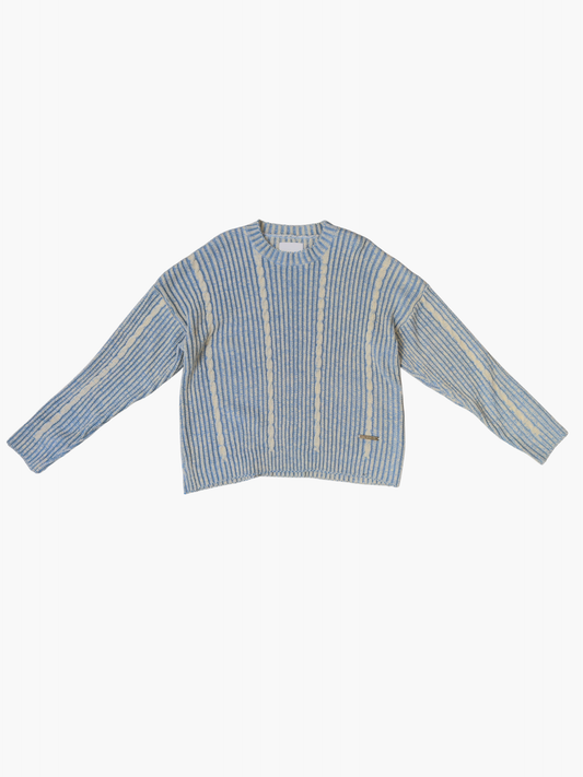 Layered Blues Knit Long Sleeve